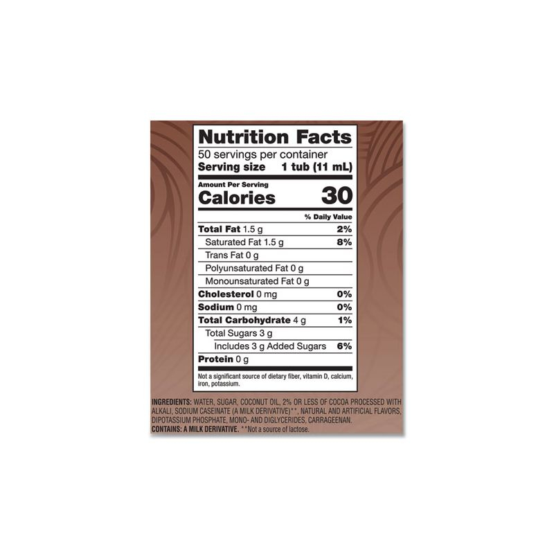 Coffee mate Liquid Coffee Creamer, Cafe Mocha, 0.38 oz Mini Cups, 50/Box