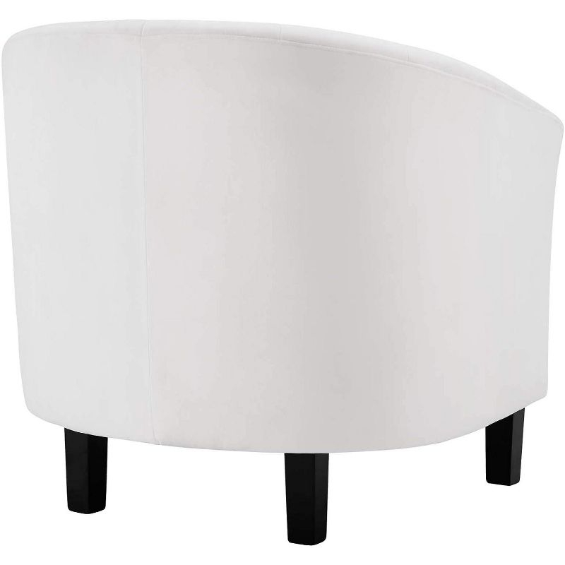 Modway Prospect Channel Tufted Performance Velvet Armchair White