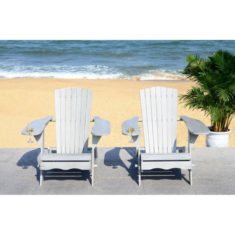 Breetel Adirondack 2 Per Box Indoor/Outdoor (Set Of 2) - PAT7034 - Grey - Safavieh