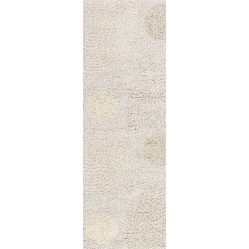 Nuloom Gloria Abstract Shag Area Rug, Runner 2' 6" x 14', Gloria Beige
