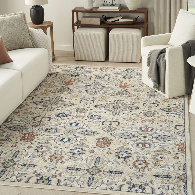 Nourison Allur Boho Indoor Area Rug Beige 9'x12'