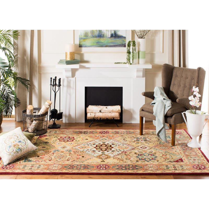 Persian Legend PL812 Hand Tufted Indoor Area Rug - 5'x8' - Red/Rust - Safavieh