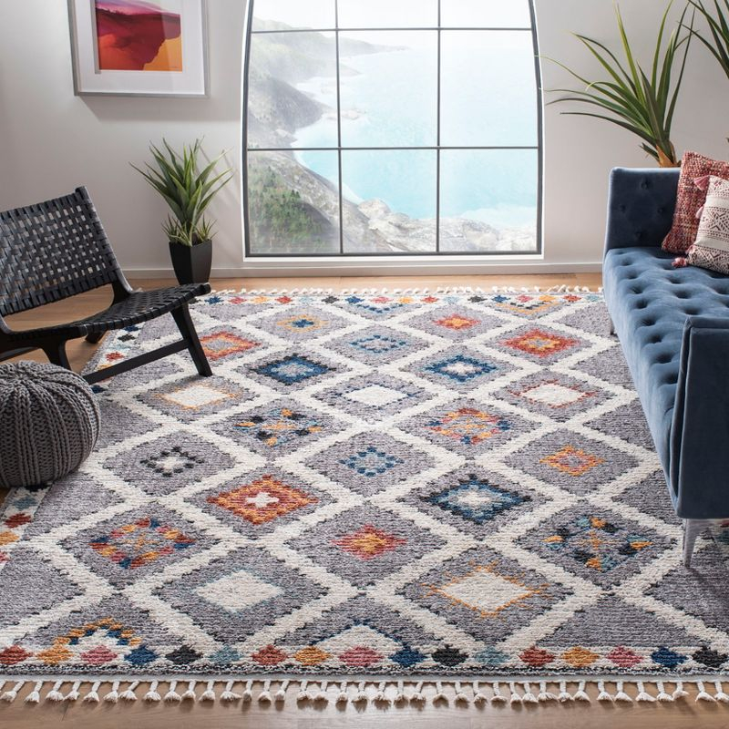 Morocco MRC965 Power Loomed Area Rug - Grey/Multi - 8'x10' - Safavieh.