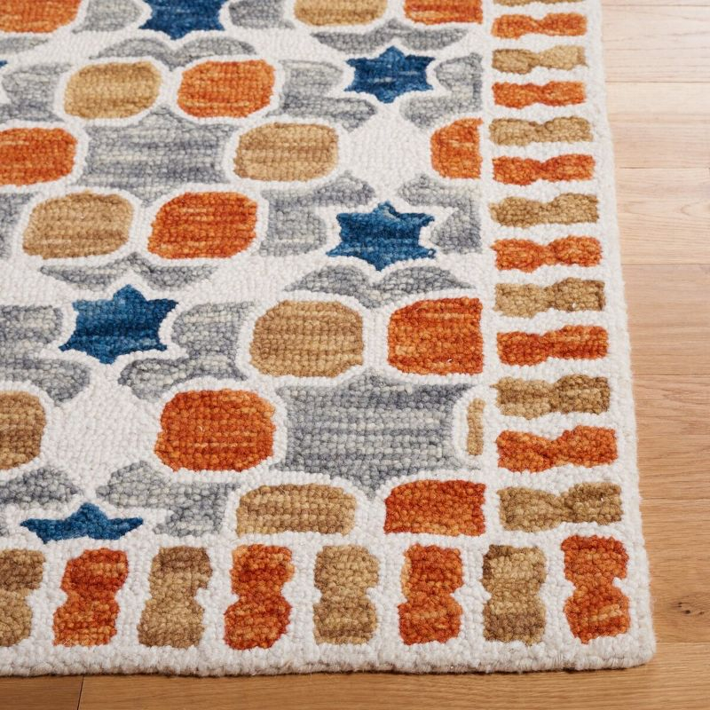 Aspen APN128 Hand Tufted Area Rug  - Ivory/Grey - 3'x5' - Safavieh.