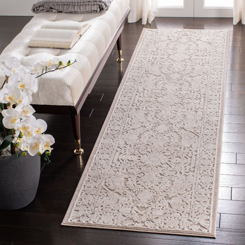 Reflection RFT665 Power Loomed Indoor Runner Rug - 2'3"x6' - Beige/Cream - Safavieh