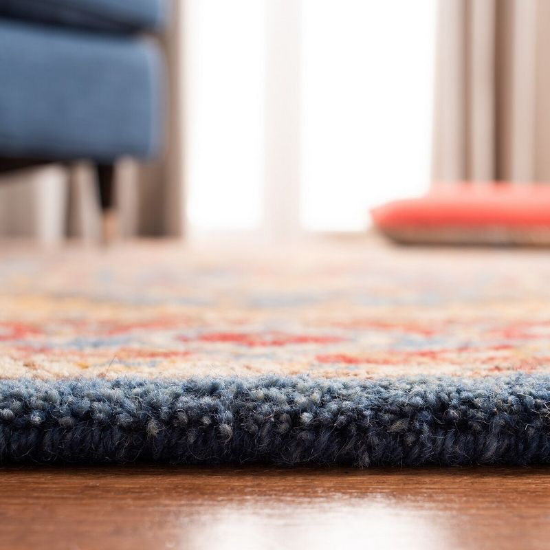 Antiquity AT521 Hand Tufted Area Rug - Red/Blue - 3'x5' - Safavieh.