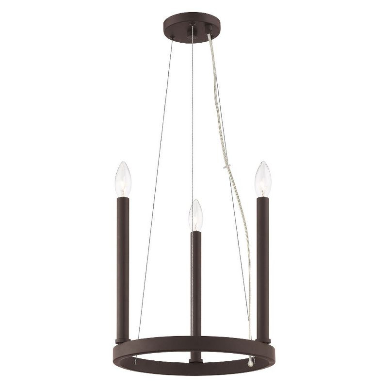 Livex Lighting Alpine 3 - Light Chandelier in  Bronze