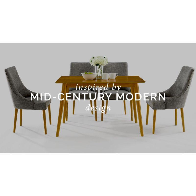 Landon Nightstand Matte Black - Crosley: Bedside Table with Storage, Wood Veneer, Metal Hardware