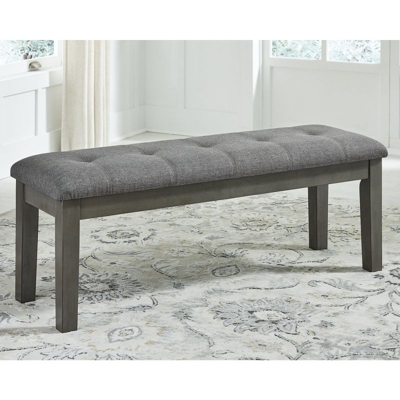 Signature Design by Ashley Contemporary Hallanden 50" Dining Bench Two-tone Gray