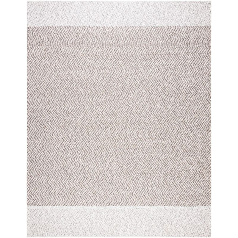 Nantucket NAN148 Hand Loomed Area Rug - Ivory/Taupe - 8'x10' - Safavieh.
