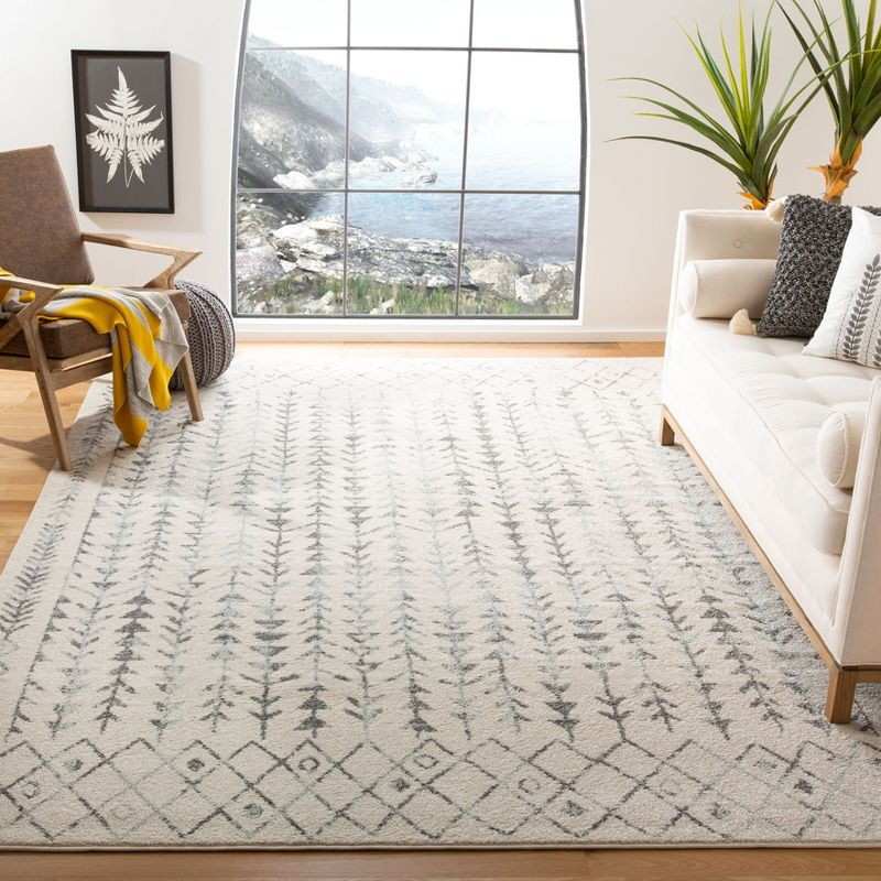 Tulum TUL262 Power Loomed Area Rug - Ivory/Grey - 8'x10' - Safavieh.