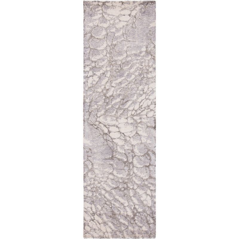 Restoration Vintage RVT112 Hand Tufted Indoor Runner Rug - 2'3"x8' - Purple/Ivory - Safavieh