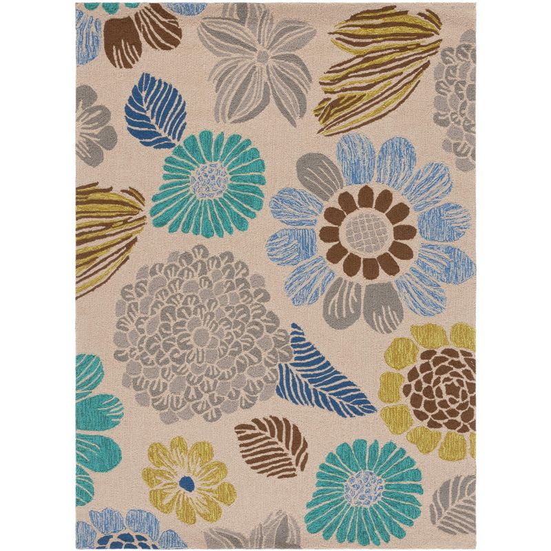 Four Seasons FRS391 Hand Hooked Indoor Area Rug - Grey - 4'x6' - Safavieh
