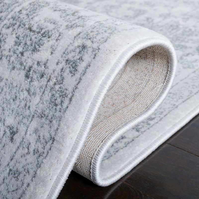 Carnegie CNG631 Power Loomed Accent Rug - Cream/Dark Grey - 2'3"x4' - Safavieh.