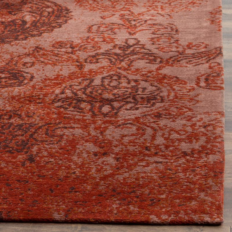 Classic Vintage CLV222 Power Loomed Area Rug - Rust/Brown - 6'x6' - Safavieh.