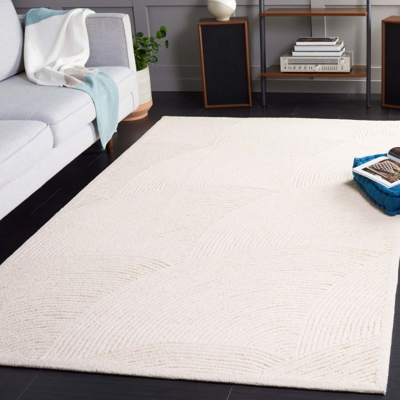 Textural TXT105 Hand Tufted Indoor Area Rug - Ivory - 6'x9' - Safavieh