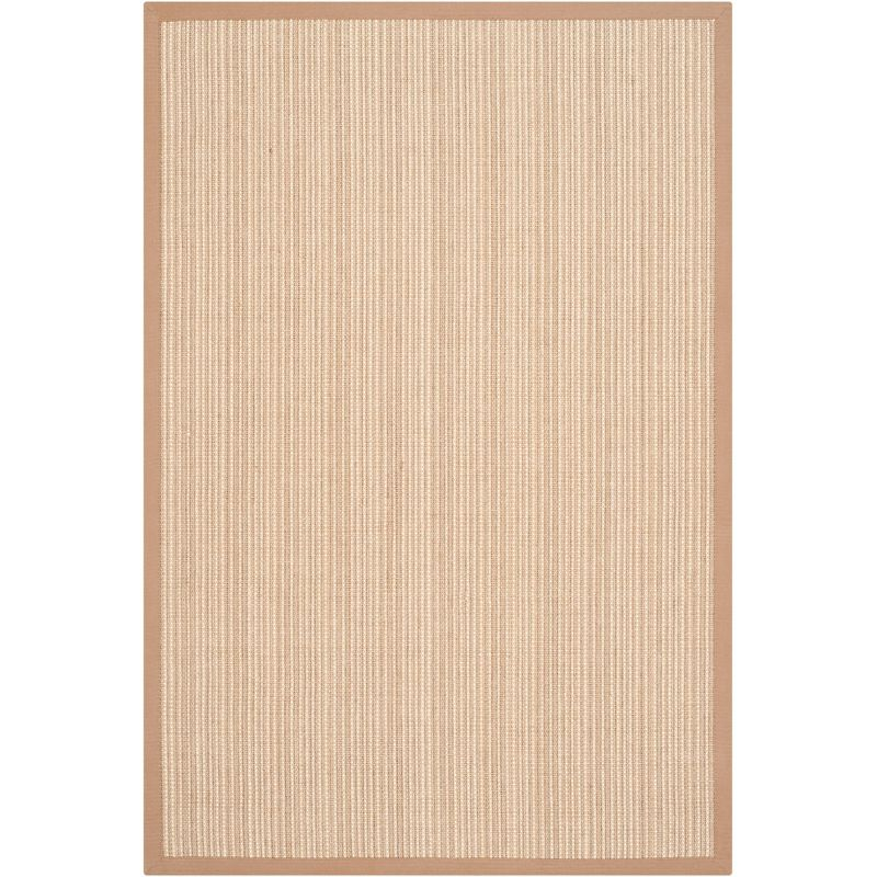 Natural Fiber NF442 Power Loomed Area Rug - Tan/Tan - 4'x6' - Safavieh.