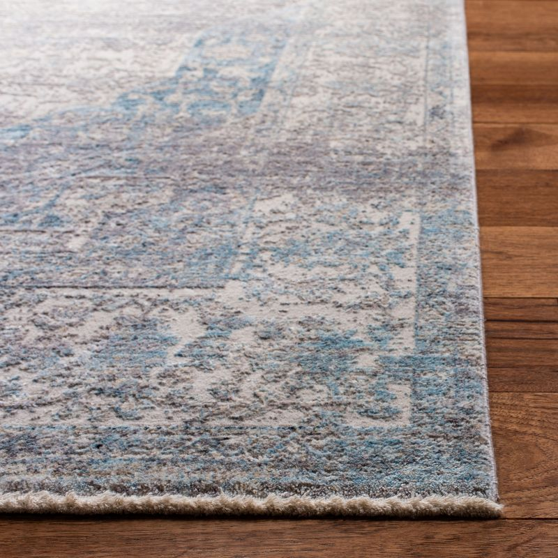 Dream DRM401 Power Loomed Indoor Area Rug - Grey/Aqua - 8'x10' - Safavieh