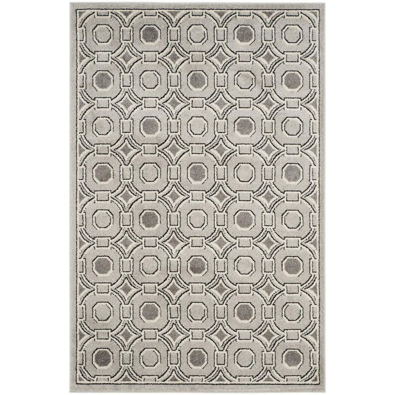 Amherst AMT431 Power Loomed Indoor Area Rug - Light Grey/Ivory - 4'x6' - Safavieh
