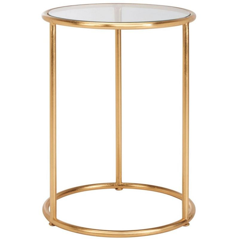 Shay Accent Table - FOX2523B - Gold/Clear - Safavieh Couture