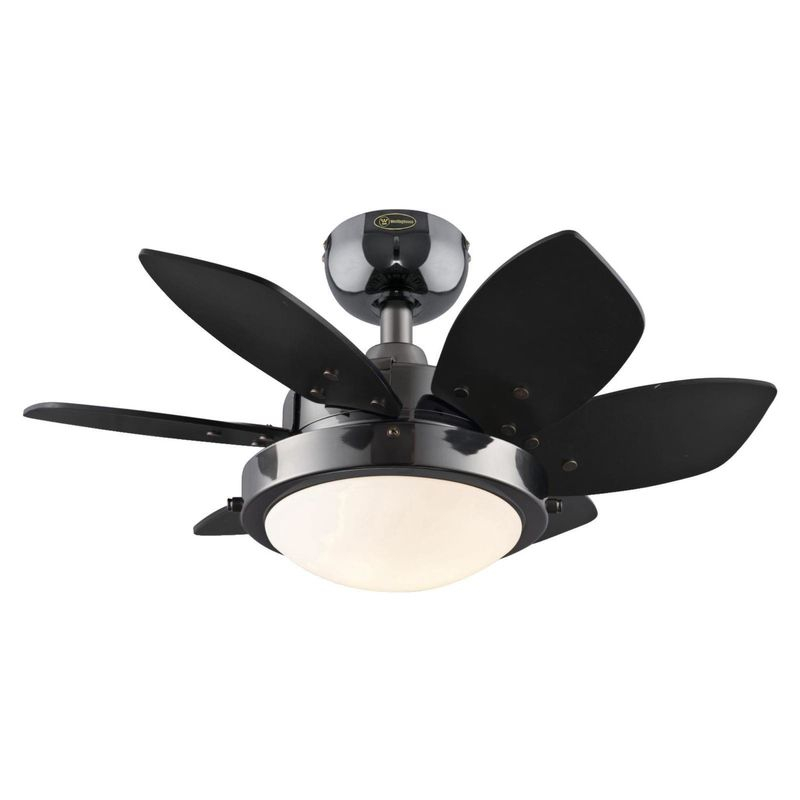 Westinghouse Quince Ceiling Fan, LED Indoor 24 in. Gun Metal Black
