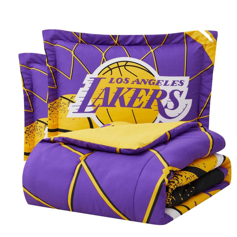 Sweet Home Collection NBA Los Angeles Lakers Comforter & Sham set Full/Queen