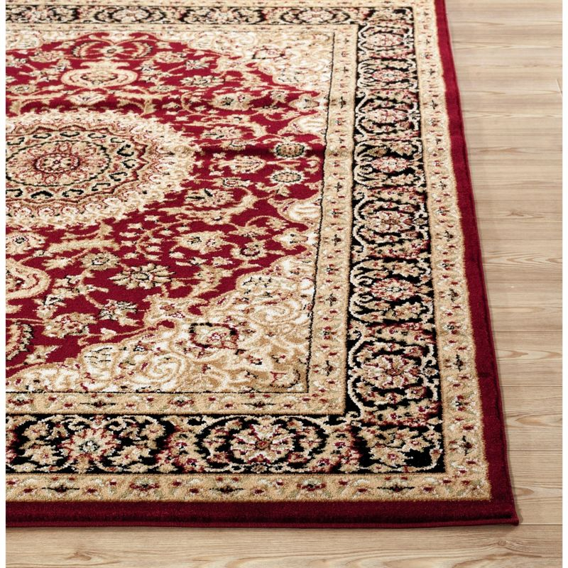 World Rug Gallery Traditional Oriental Medallion Area Rug - Burgundy 2' x 7'
