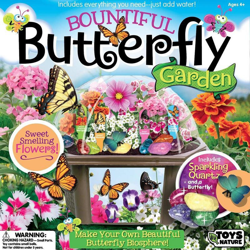 Toys By Nature: Butterfly Garden - DIY Terrarium Kit, Create Habitat