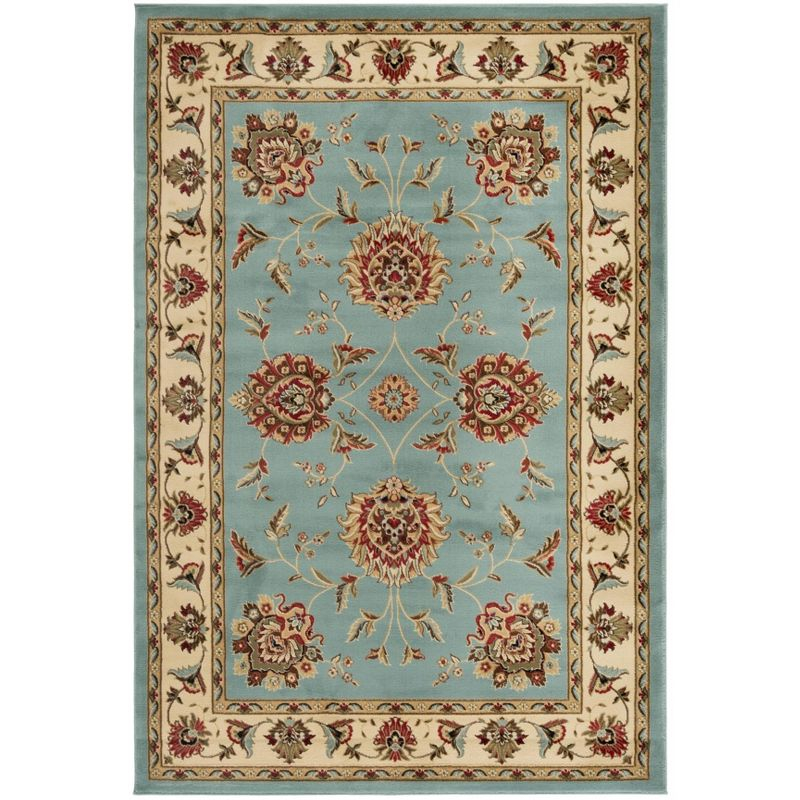 Lyndhurst LNH555 Power Loomed Area Rug - Blue/Ivory - 5'3"x7'6" - Safavieh