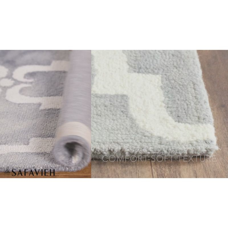 Dip Dye DDY536 Hand Tufted Indoor Area Rug - Blue/Ivory - 7'x7' - Safavieh