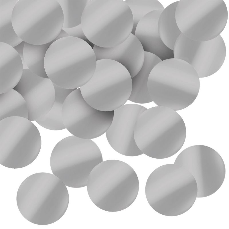 Beistle Metallic Silver Deluxe Dot 1" Confetti, 3 bags at .5 oz, (1.5 Oz/Pkg) Silver