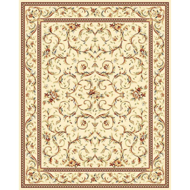 Lyndhurst LNH322 Power Loomed Area Rug - Ivory/Ivory - 8'9"x11'9" - Safavieh.