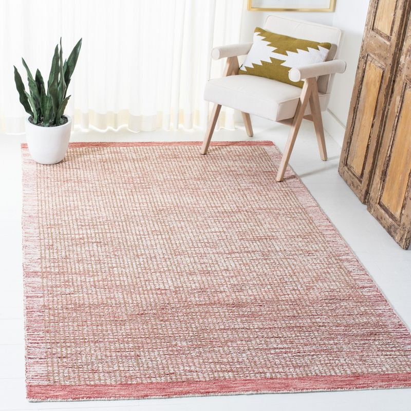 Metro MET151 Hand Tufted Indoor Area Rug - Ivory/Red - 5'x8' - Safavieh