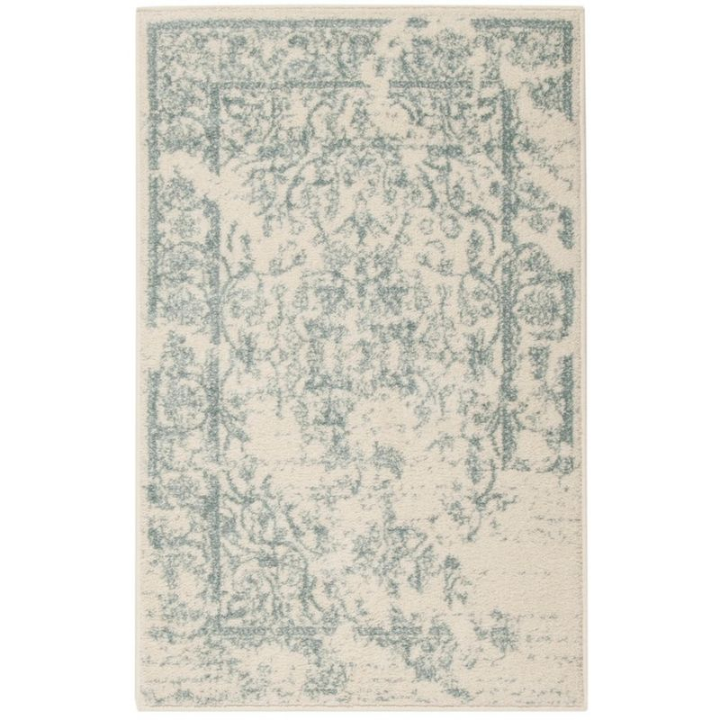 Adirondack ADR101 Power Loomed Accent Rug - Ivory/Slate - 2'6"x4' - Safavieh.