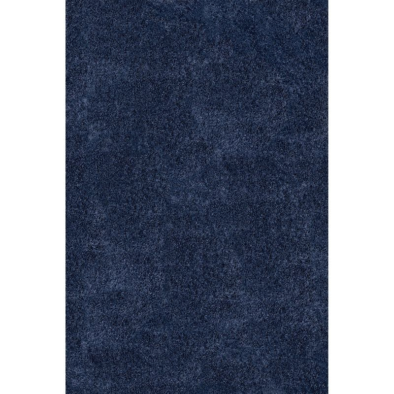 Nuloom Marleen Solid 2x3 Accent Shag Indoor Area Rug for Living Room Bedroom Dining Room Nursery Entryway, Navy