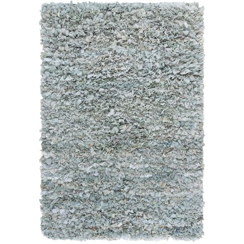 Rio Shag SG951 Hand Loomed Indoor Area Rug - Light Green - 5'x8' - Safavieh