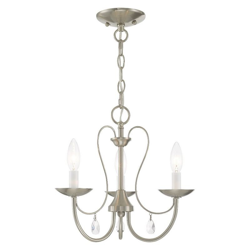 Livex Lighting Mirabella 3 - Light Chandelier in  Brushed Nickel