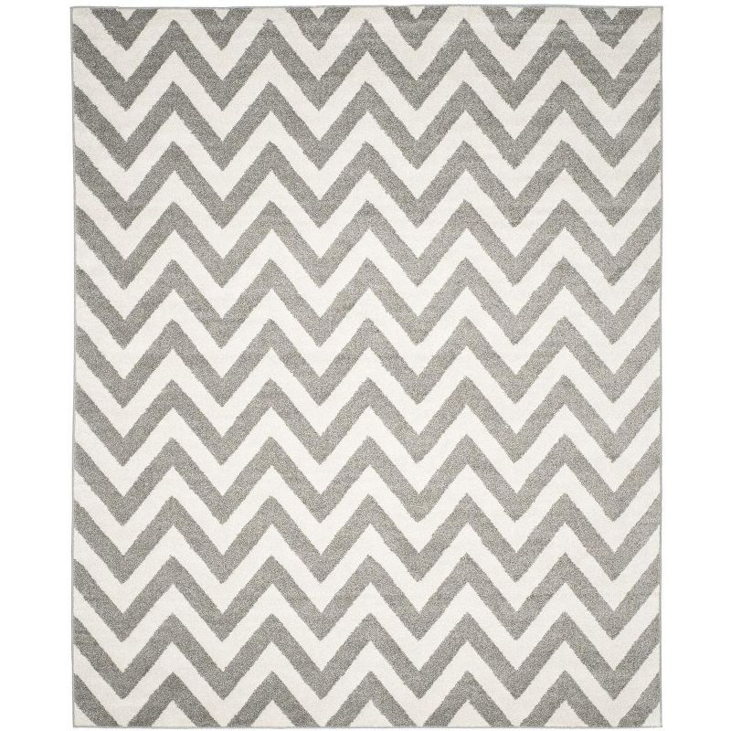 Amherst AMT419 Power Loomed Indoor Area Rug - Dark Grey/Beige - 9'x12' - Safavieh