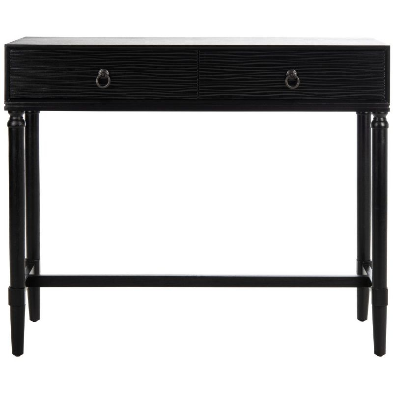 Aliyah 2 Drawer Console Table - CNS5729A - Black - Safavieh