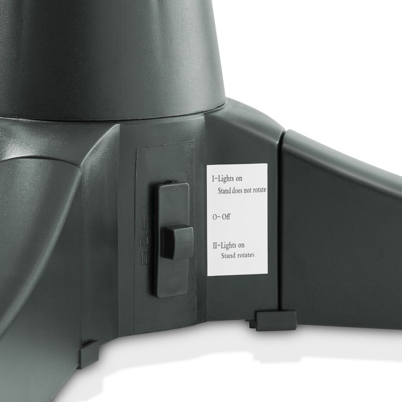 Casafield Rotating Christmas Tree Stand - 360-Degree Revolving Base for Up to 7.5 FT Artificial Tree, Green