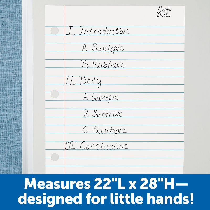 Learning Resources Magnetic Notebook Paper, 22"L x 28"H