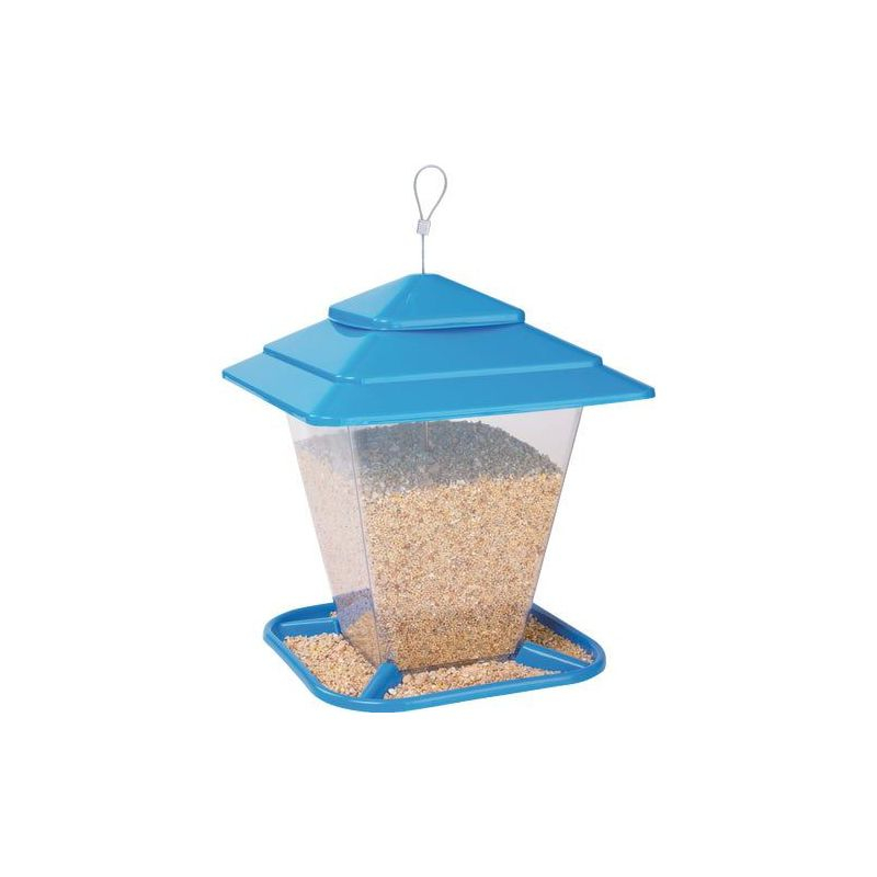 More Birds Plastic 6.6 Lb. Capacity Square Seed Hopper Bird Feeder
