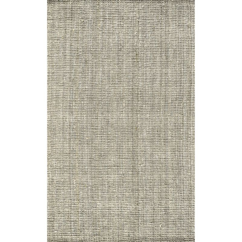 3'x5' Pata Hand Woven Chunky Jute Area Rug, Gray - JONATHAN Y