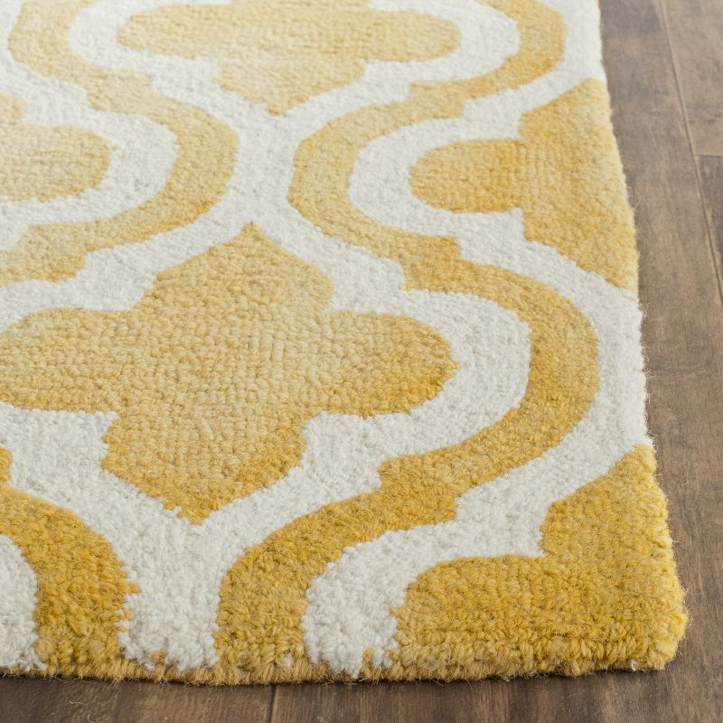 Dip Dye DDY537 Hand Tufted Indoor Area Rug - Gold/Ivory - 5'x8' - Safavieh