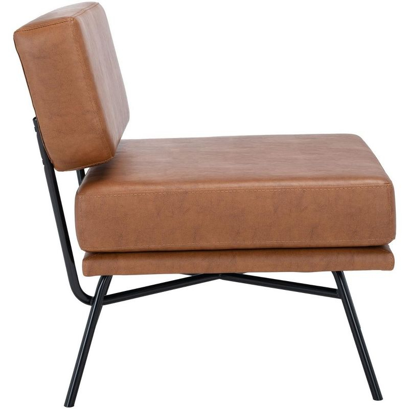 Kermit Accent Chair - ACH6210 - Cognac/Black - Safavieh