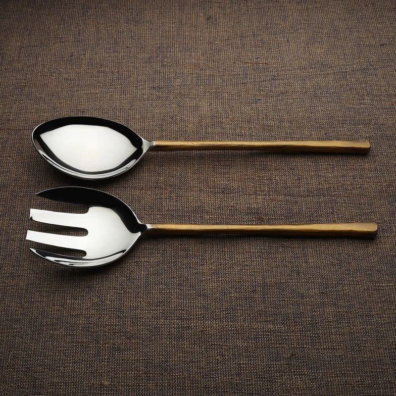 Inox Artisans Medicki Salad Server 2 Pc. Set