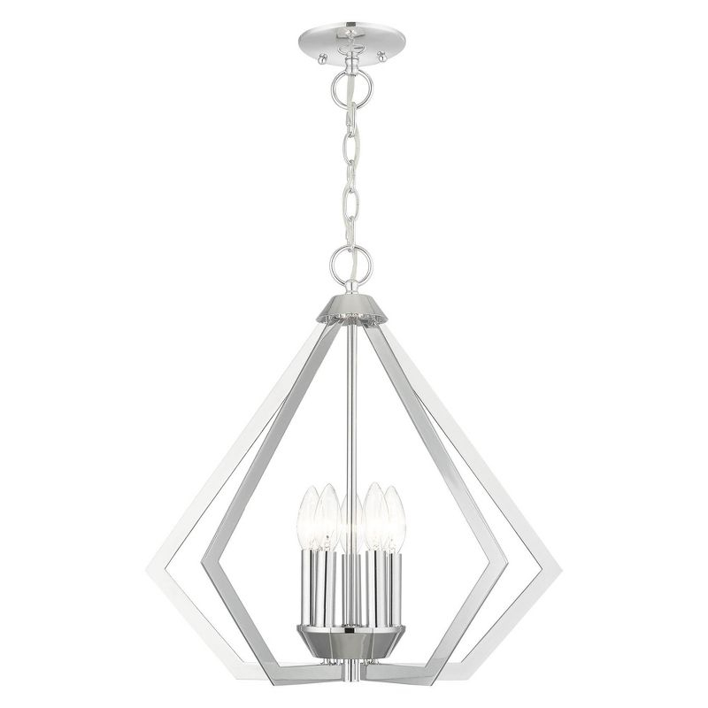 Livex Lighting Prism 5 - Light Chandelier in  Polished Chrome