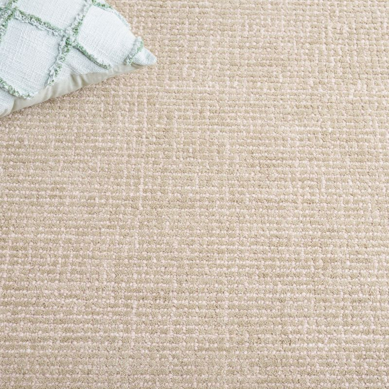 Ebony EBN654 Handmade Tufted Area Rug - Beige/Green - 6' X 6'  Square - Safavieh