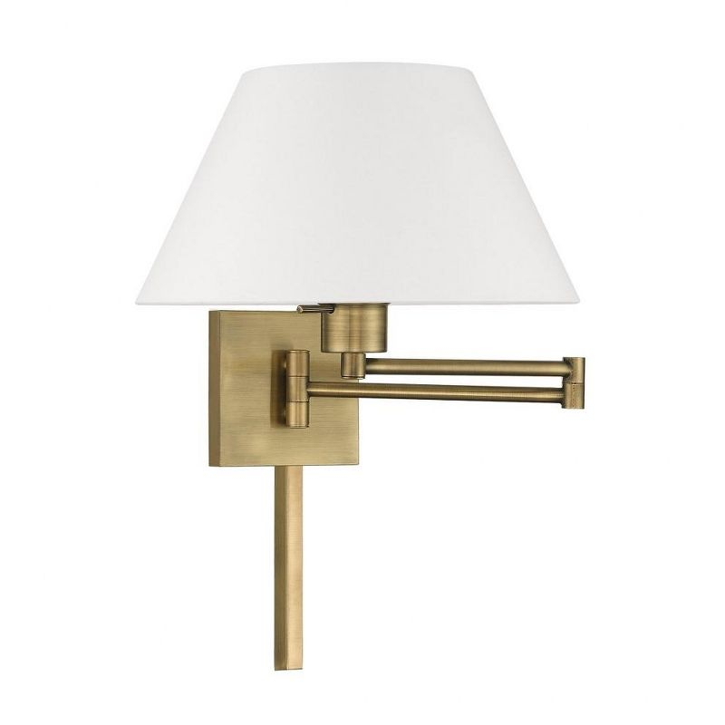 Livex Lighting 1 - Light Wall Light in  Antique Brass