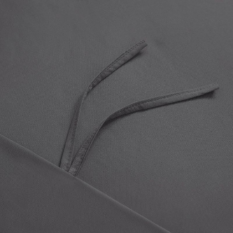 Mellanni Microfiber Duvet Cover Set, Twin, Gray, 3 Piece